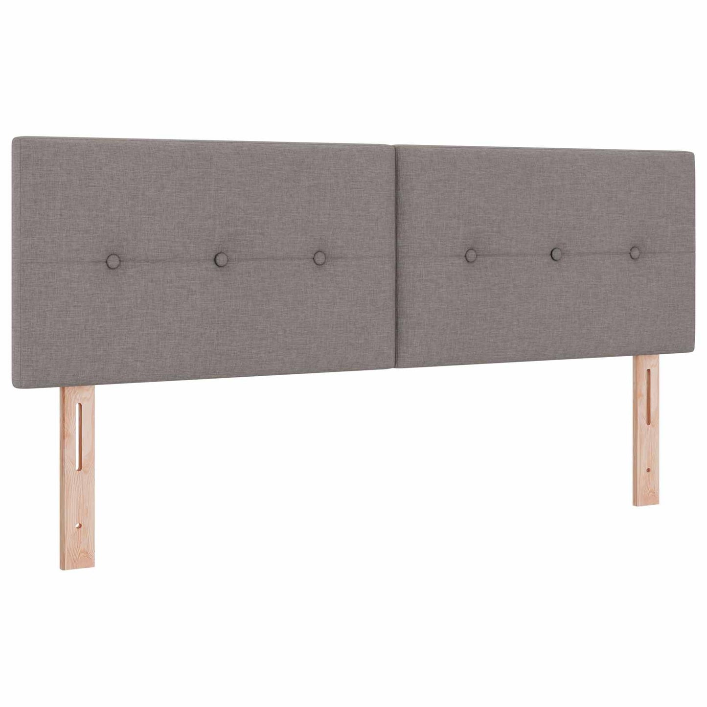 vidaXL Κρεβάτι box spring με στρώμα Taupe 140 x 200 cm Ύφασμα