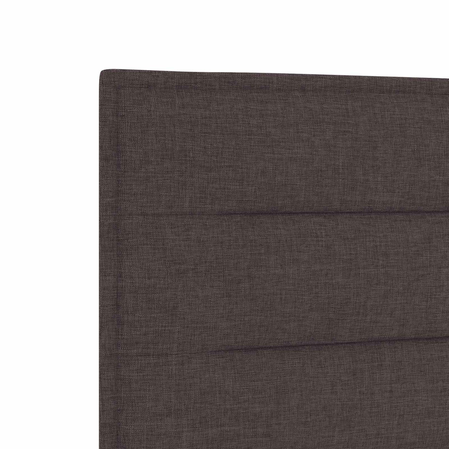 vidaXL Κρεβάτι box spring με στρώμα Σκούρο Καφέ 200 x 200 cm Ύφασμα