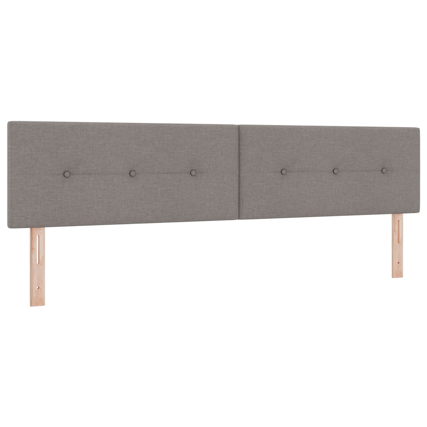 vidaXL Κρεβάτι box spring με στρώμα Taupe 200 x 200 cm Ύφασμα