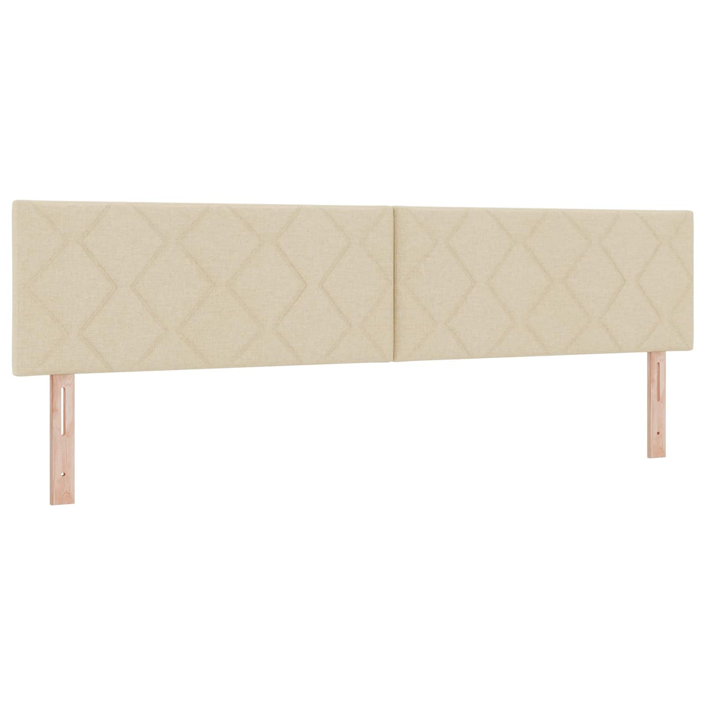 vidaXL Κρεβάτι box spring με στρώμα Κρεμ 200 x 200 cm Ύφασμα