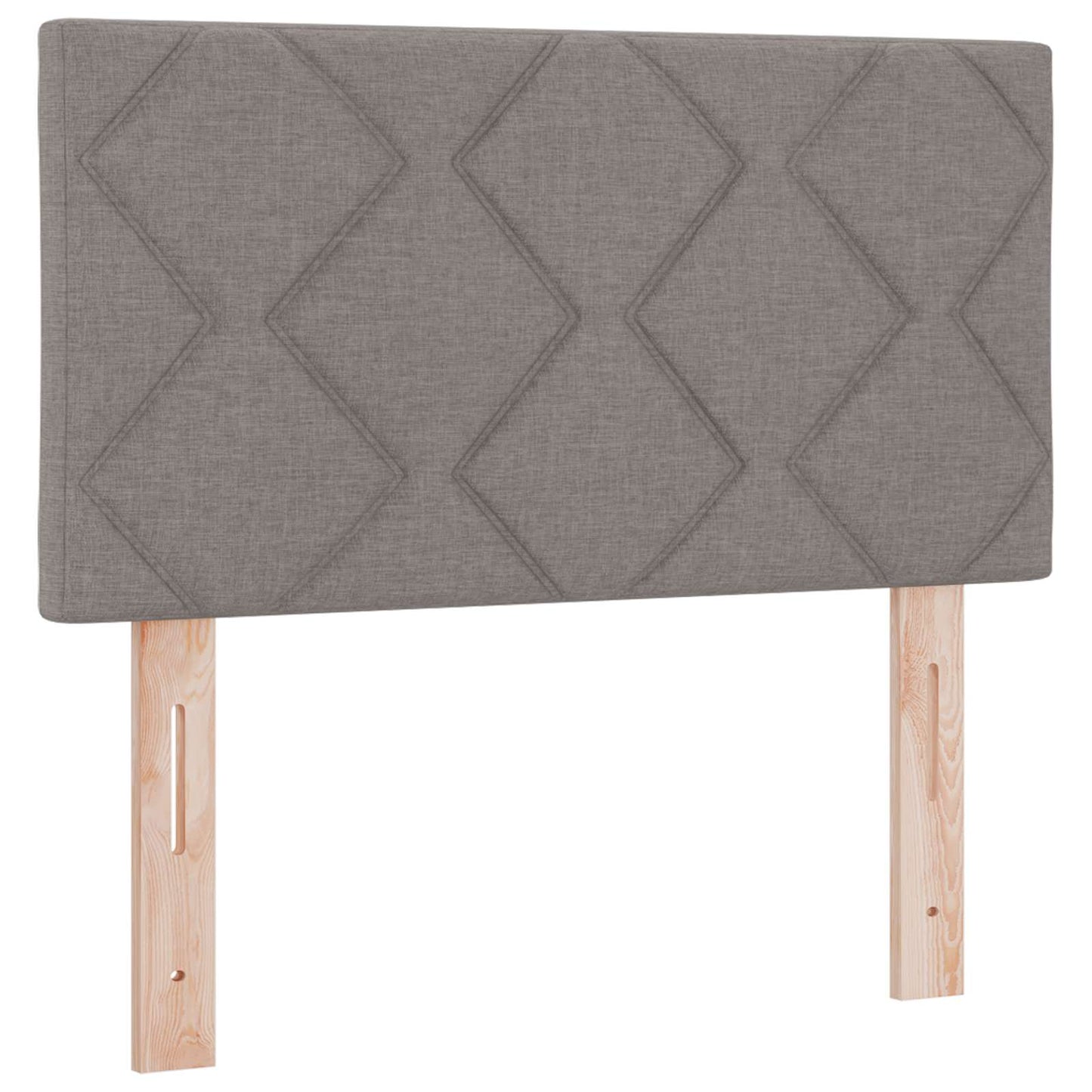 vidaXL Κρεβάτι Box Spring με Στρώμα και LED Taupe 80 x 200 cm Ύφασμα