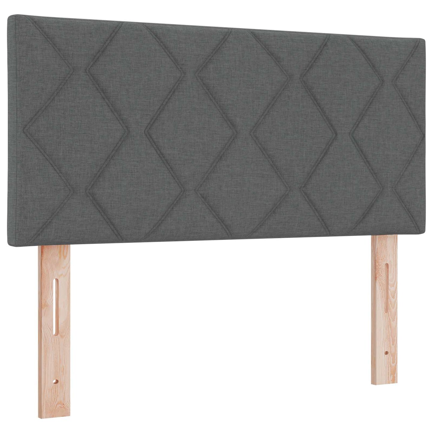 vidaXL Κρεβάτι Box Spring με Στρώμα και LED Σκούρο Γκρι 120 x 200 cm