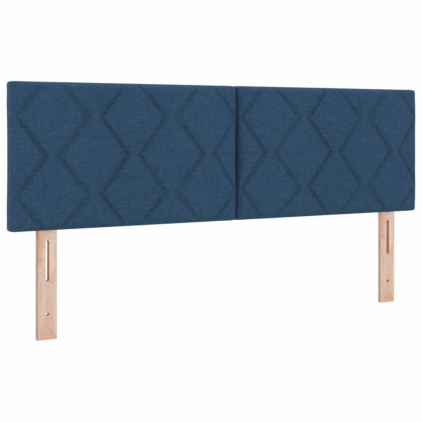 vidaXL Κρεβάτι Box Spring με Στρώμα και LED Μπλε 140 x 190 cm Ύφασμα