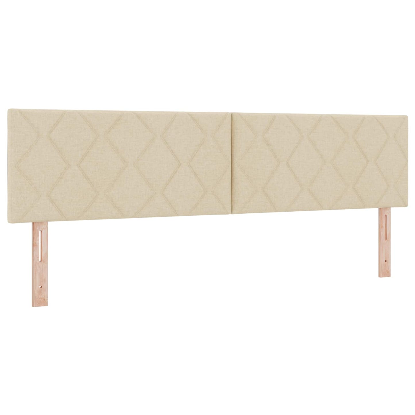 vidaXL Κρεβάτι Box Spring με Στρώμα και LED Κρεμ 180 x 200 cm Ύφασμα