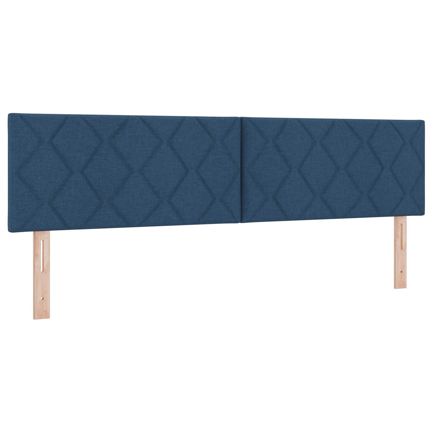 vidaXL Κρεβάτι Box Spring με Στρώμα και LED Μπλε 180 x 200 cm Ύφασμα