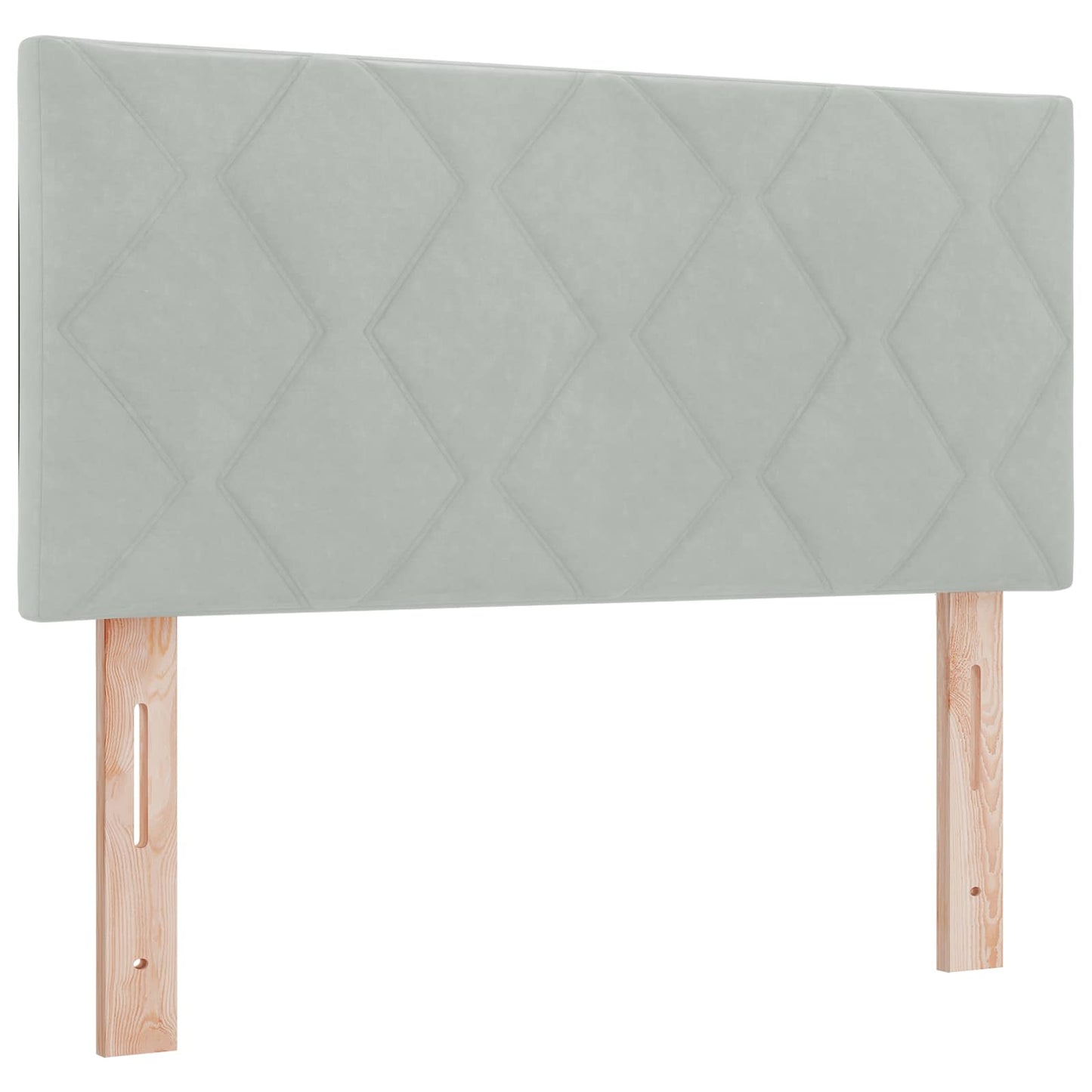 vidaXL Κρεβάτι Box Spring με Στρώμα και LED Ανοιχτό γκρι 100 x 200 cm