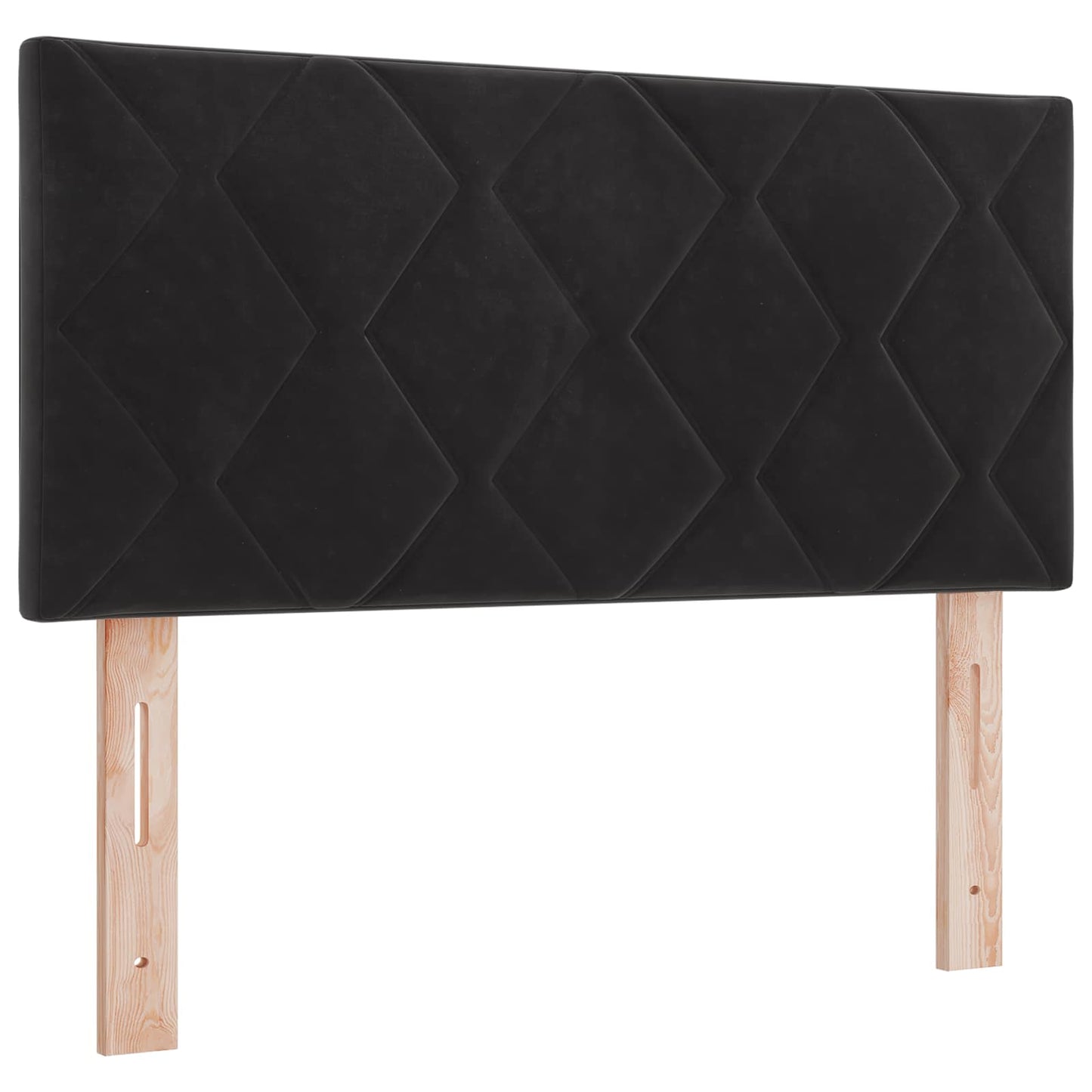 vidaXL Κρεβάτι Box Spring με Στρώμα και LED Μαύρο 100 x 200 cm Βελούδο