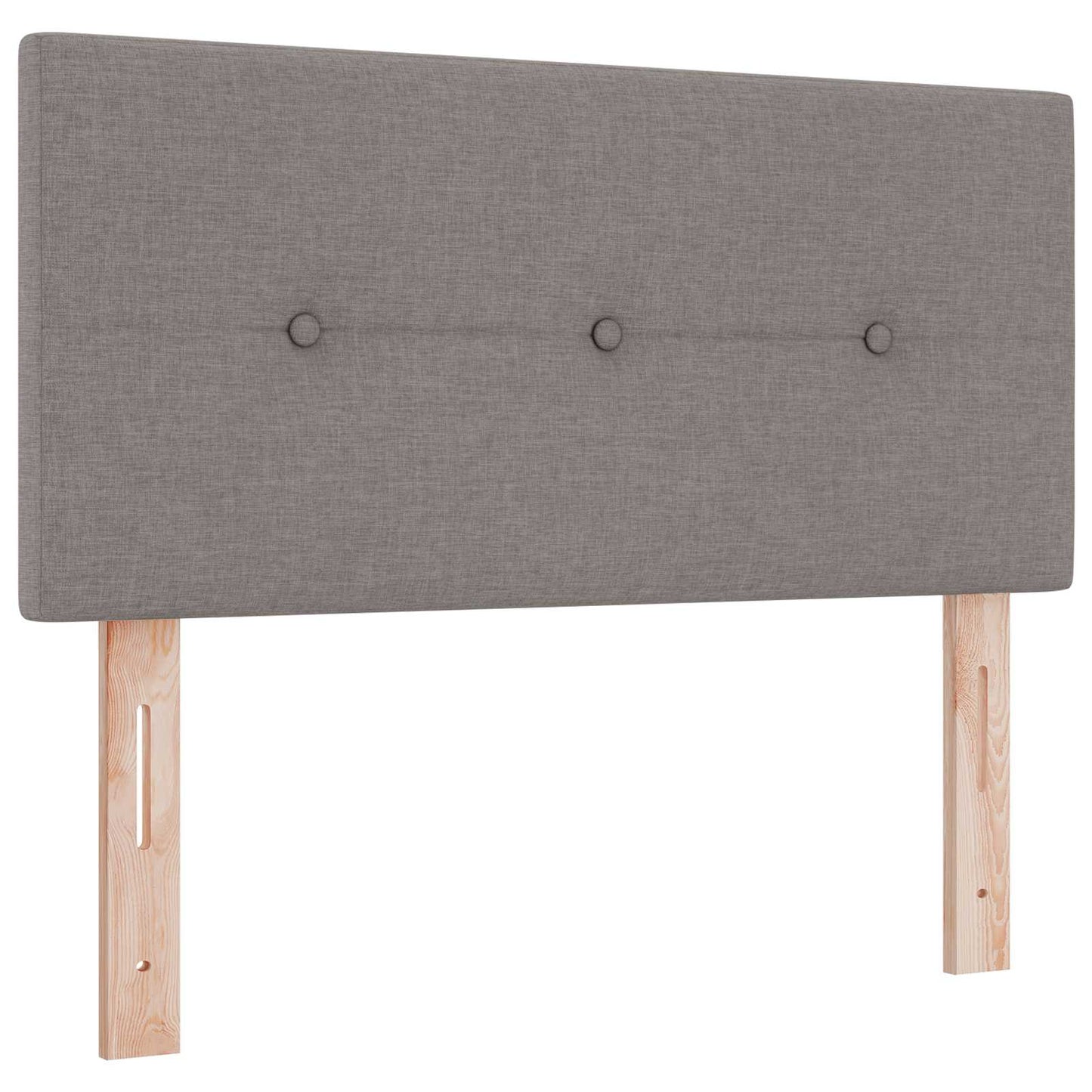 vidaXL Κρεβάτι box spring με στρώμα Taupe 120 x 200 cm Ύφασμα