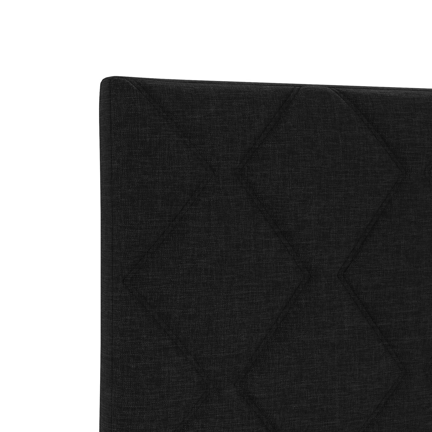 vidaXL Κρεβάτι box spring με στρώμα Μαύρο 140 x 190 cm Ύφασμα