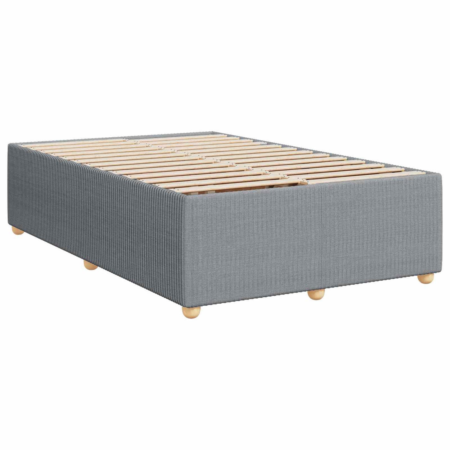 vidaXL Κρεβάτι box spring με στρώμα Ανοιχτό γκρι 90 x 200 cm Ύφασμα