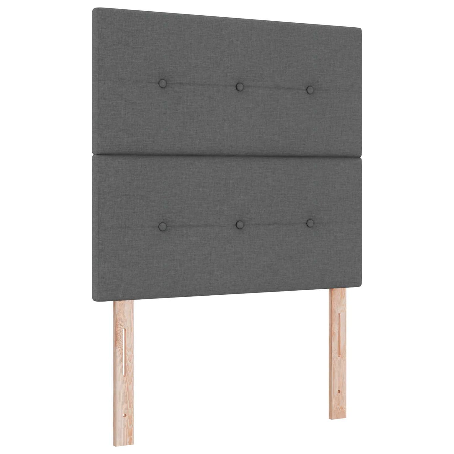 vidaXL Κρεβάτι box spring με στρώμα Σκούρο Γκρι 120 x 200 cm Ύφασμα