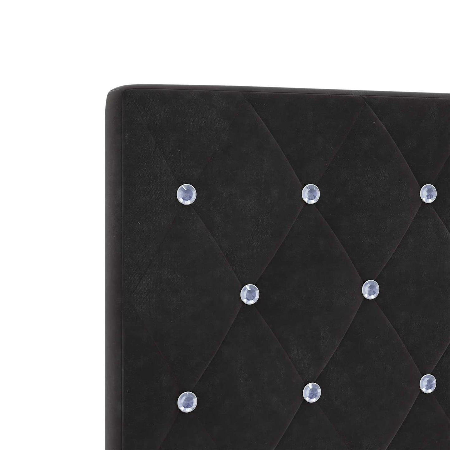 vidaXL Κρεβάτι box spring με στρώμα Μαύρο 140 x 190 cm Βελούδο