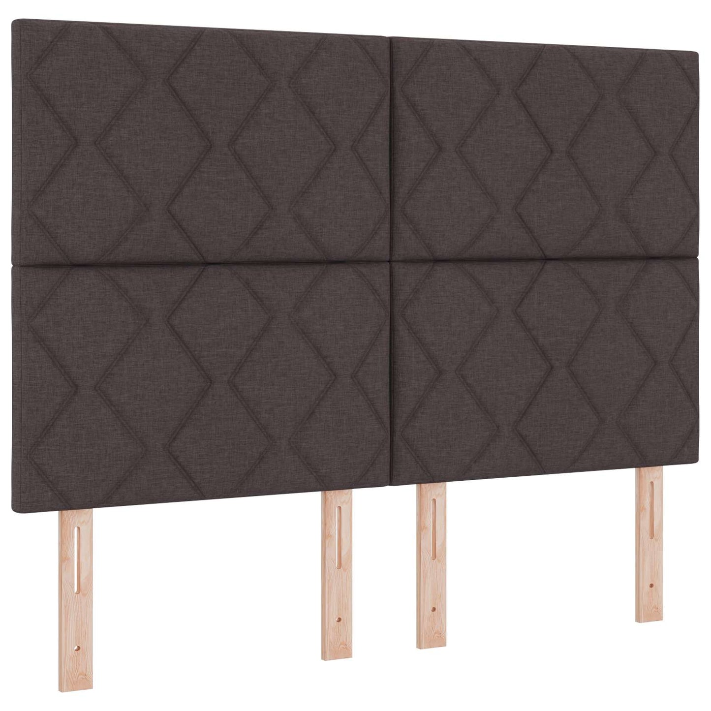 vidaXL Κρεβάτι box spring με στρώμα Σκούρο Καφέ 140 x 200 cm Ύφασμα