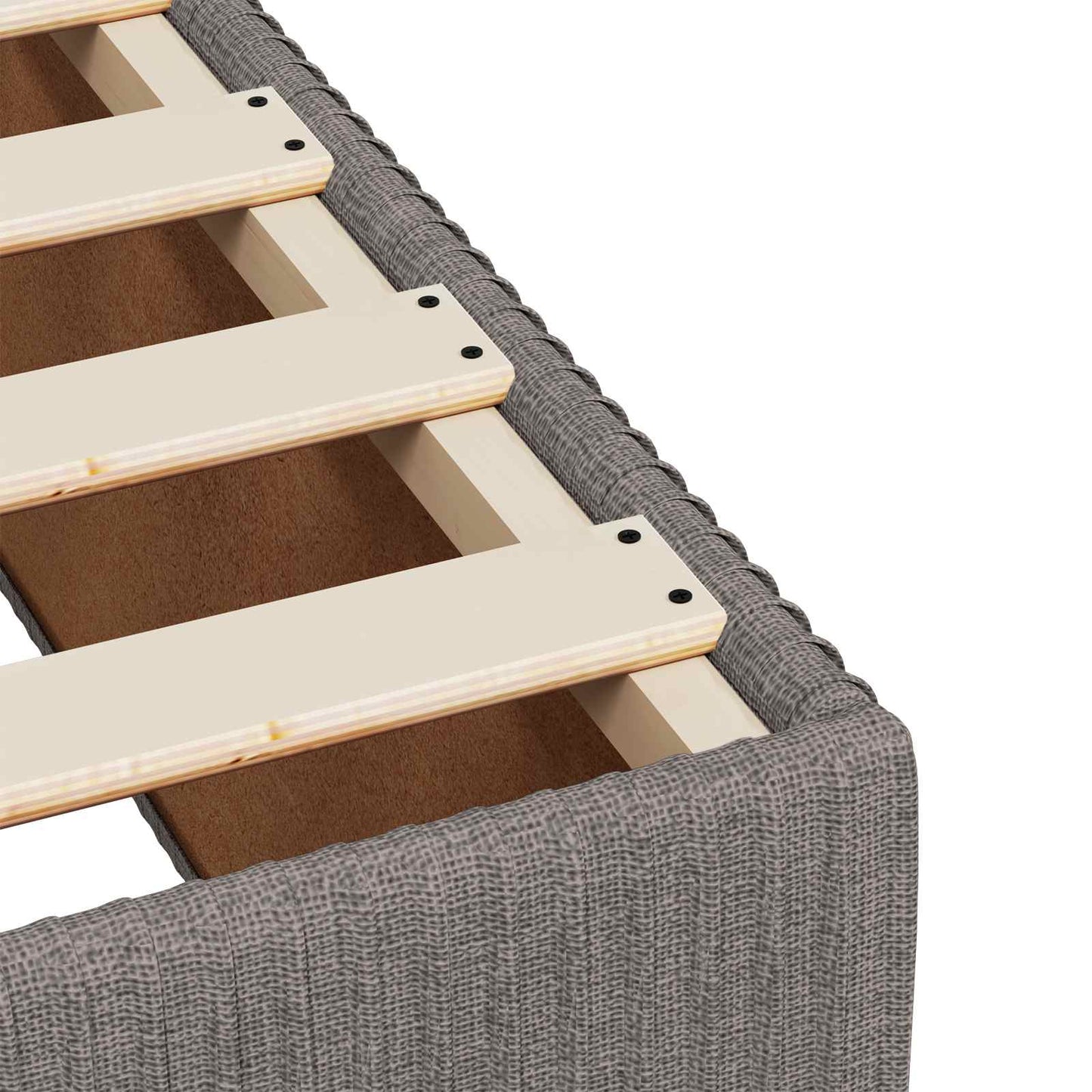 vidaXL Κρεβάτι με κουτί ελατηρίου LED και στρώμα Taupe 200 x 200 cm