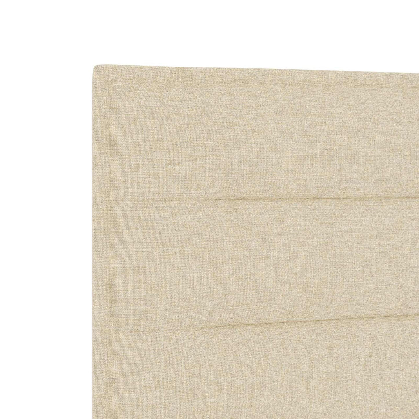 vidaXL Κρεβάτι Ottoman με στρώμα με κεφαλάρι Κρεμ 100 x 200 cm Ύφασμα
