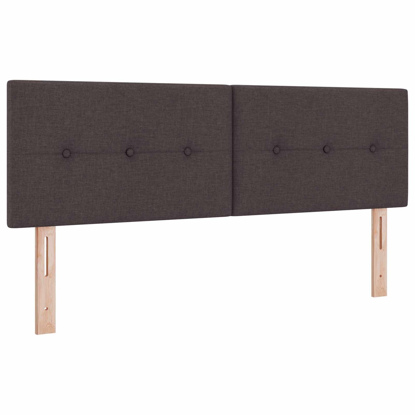 vidaXL Κρεβάτι Ottoman με στρώμα Σκούρο Καφέ 140 x 200 cm Ύφασμα