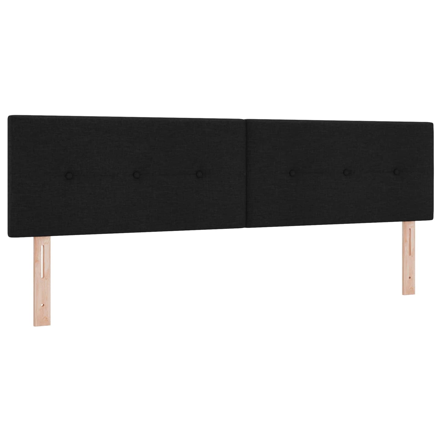 vidaXL Κρεβάτι Ottoman με στρώμα με κεφαλάρι Μαύρο 180 x 200 cm Ύφασμα