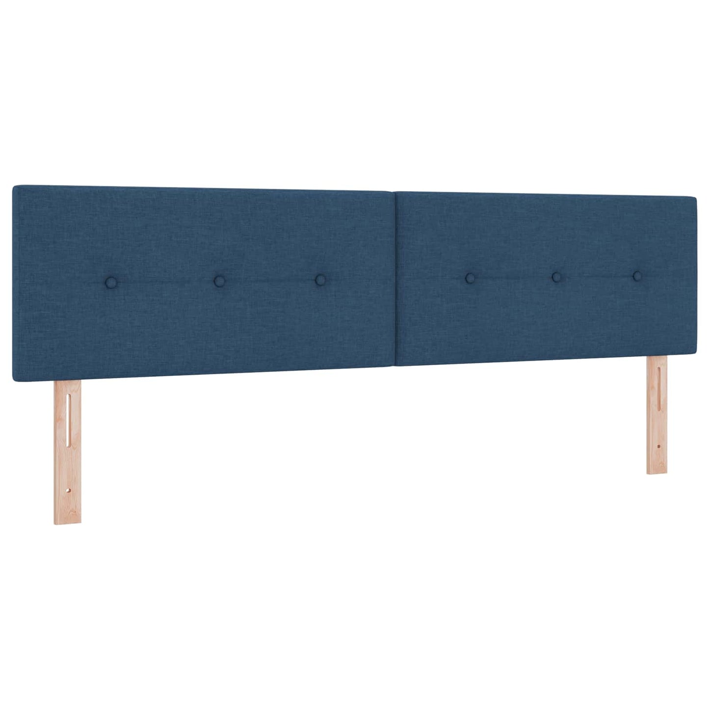 vidaXL Κρεβάτι Ottoman με στρώμα με κεφαλάρι Μπλε 180 x 200 cm Ύφασμα