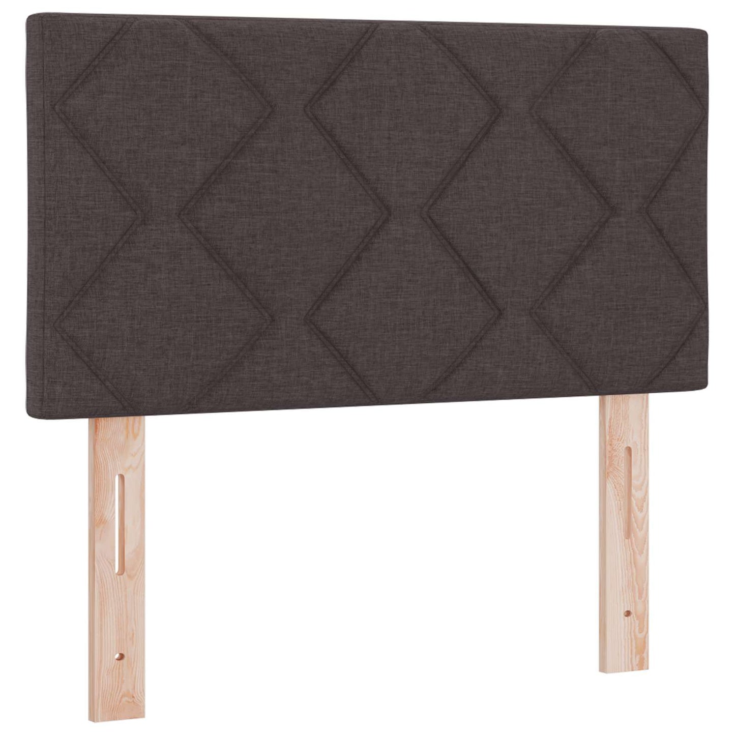 vidaXL Κρεβάτι Ottoman με στρώμα Σκούρο Καφέ 80 x 200 cm Ύφασμα