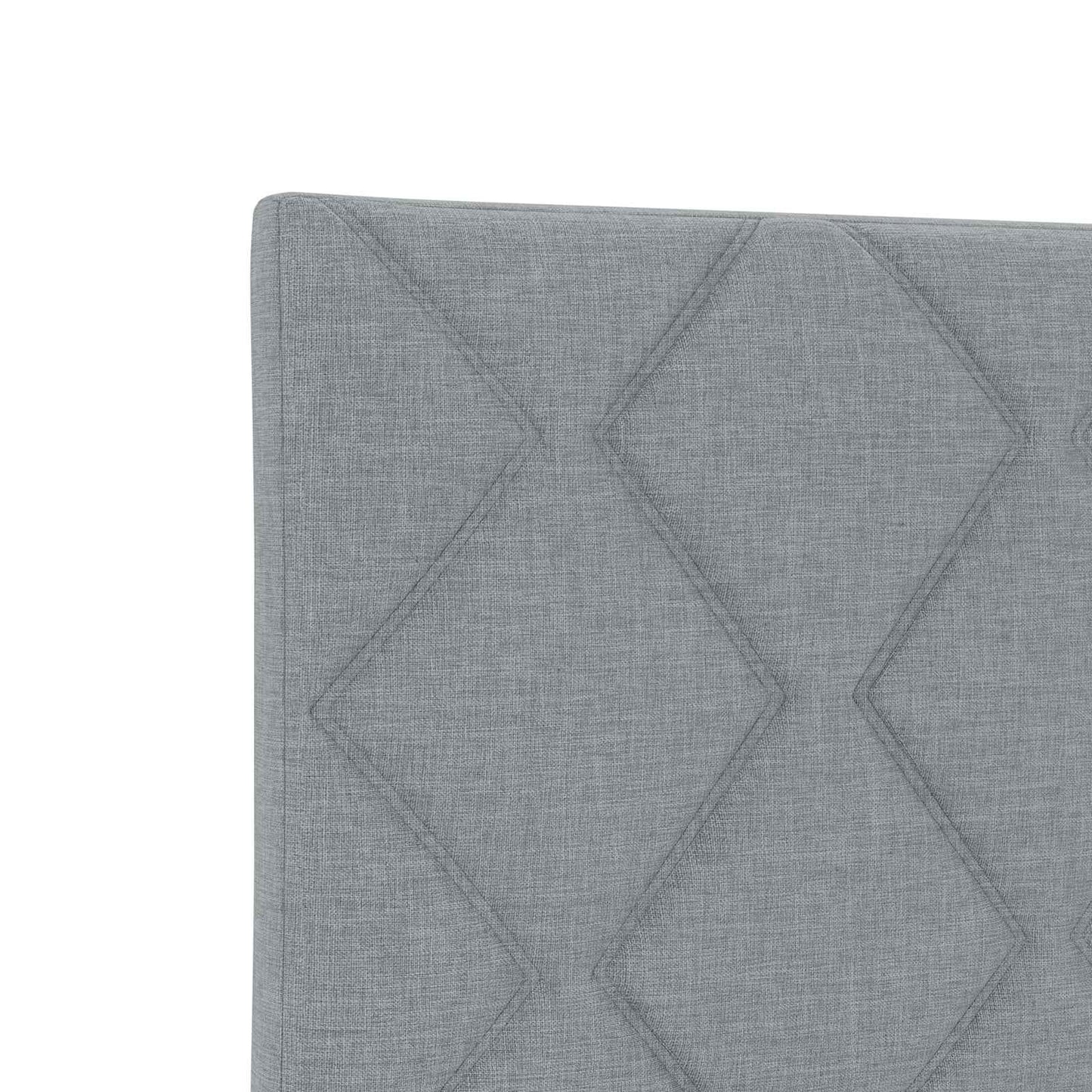 vidaXL Κρεβάτι Ottoman με στρώμα Ανοιχτό γκρι 120 x 190 cm Ύφασμα