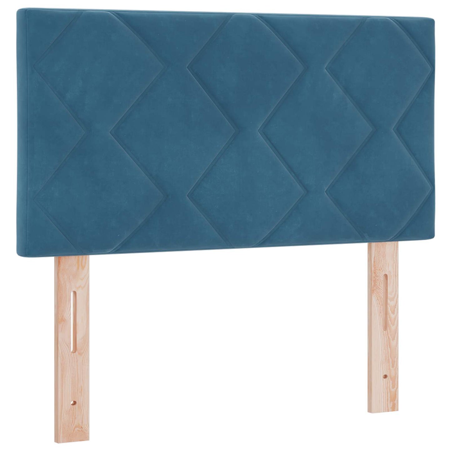 vidaXL Κρεβάτι Ottoman με στρώμα Σκούρο Μπλε 80 x 200 cm Βελούδο