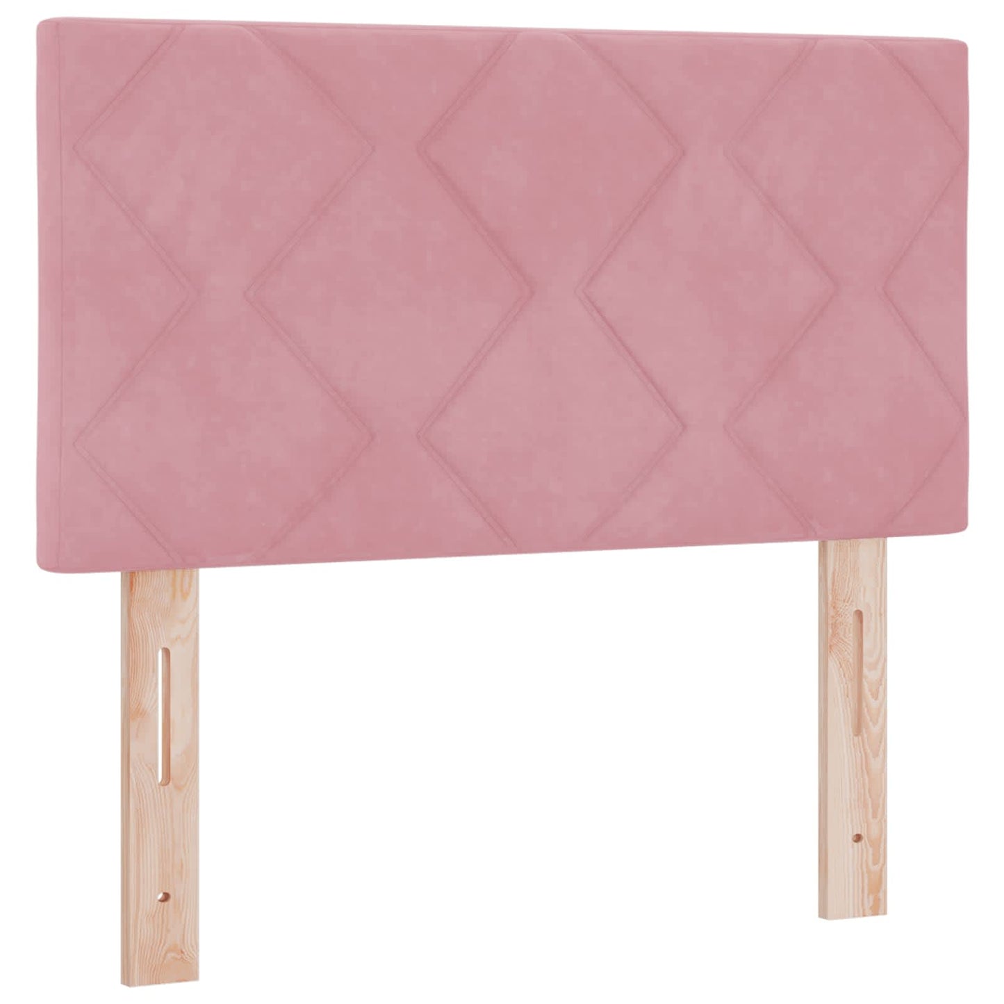 vidaXL Κρεβάτι Ottoman με στρώμα με κεφαλάρι Ροζ 80 x 200 cm Βελούδο
