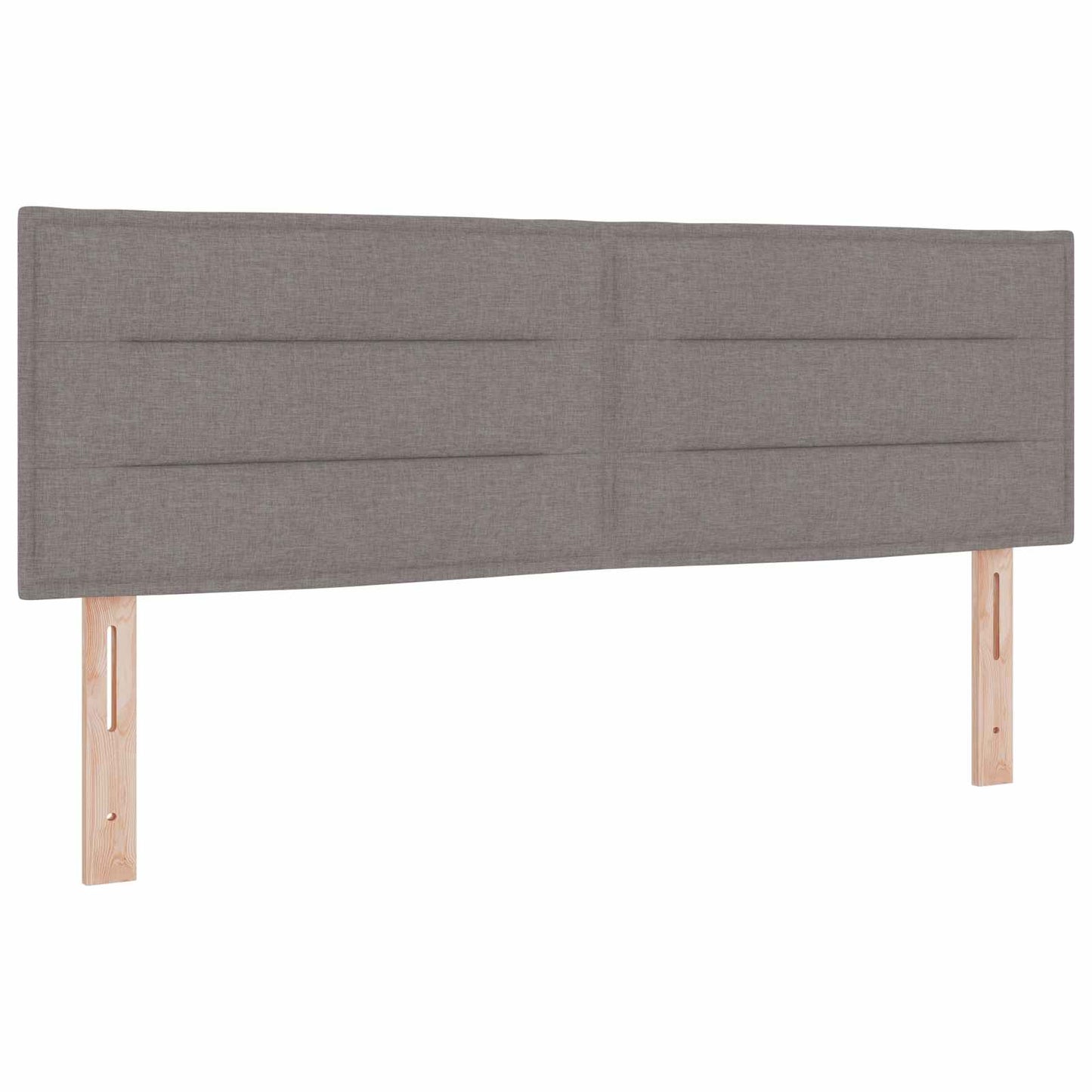 vidaXL Κρεβάτι Ottoman με στρώμα 2 τεμ. Taupe 160 x 200 cm Ύφασμα