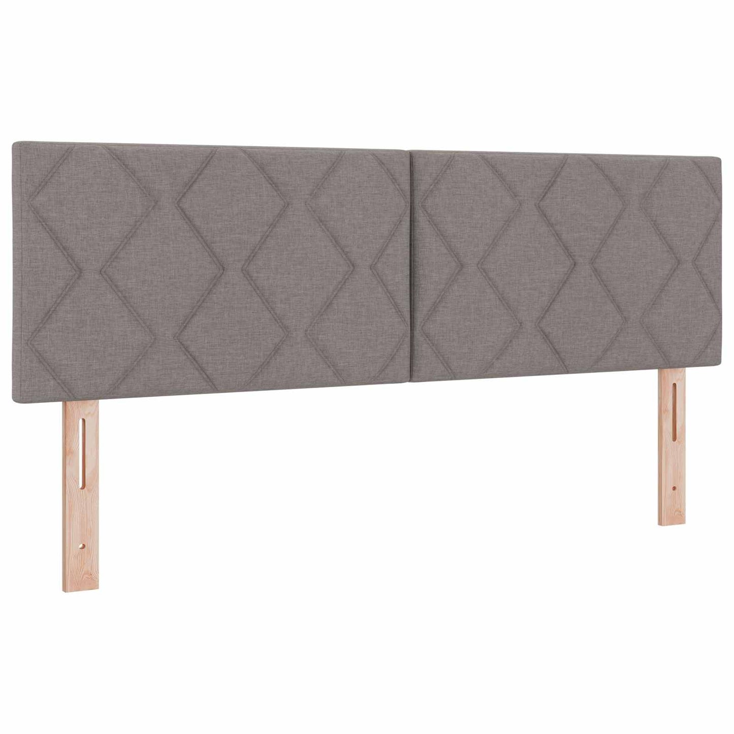 vidaXL Κρεβάτι Ottoman με Στρώμα και LED Taupe 140 x 190 cm Ύφασμα