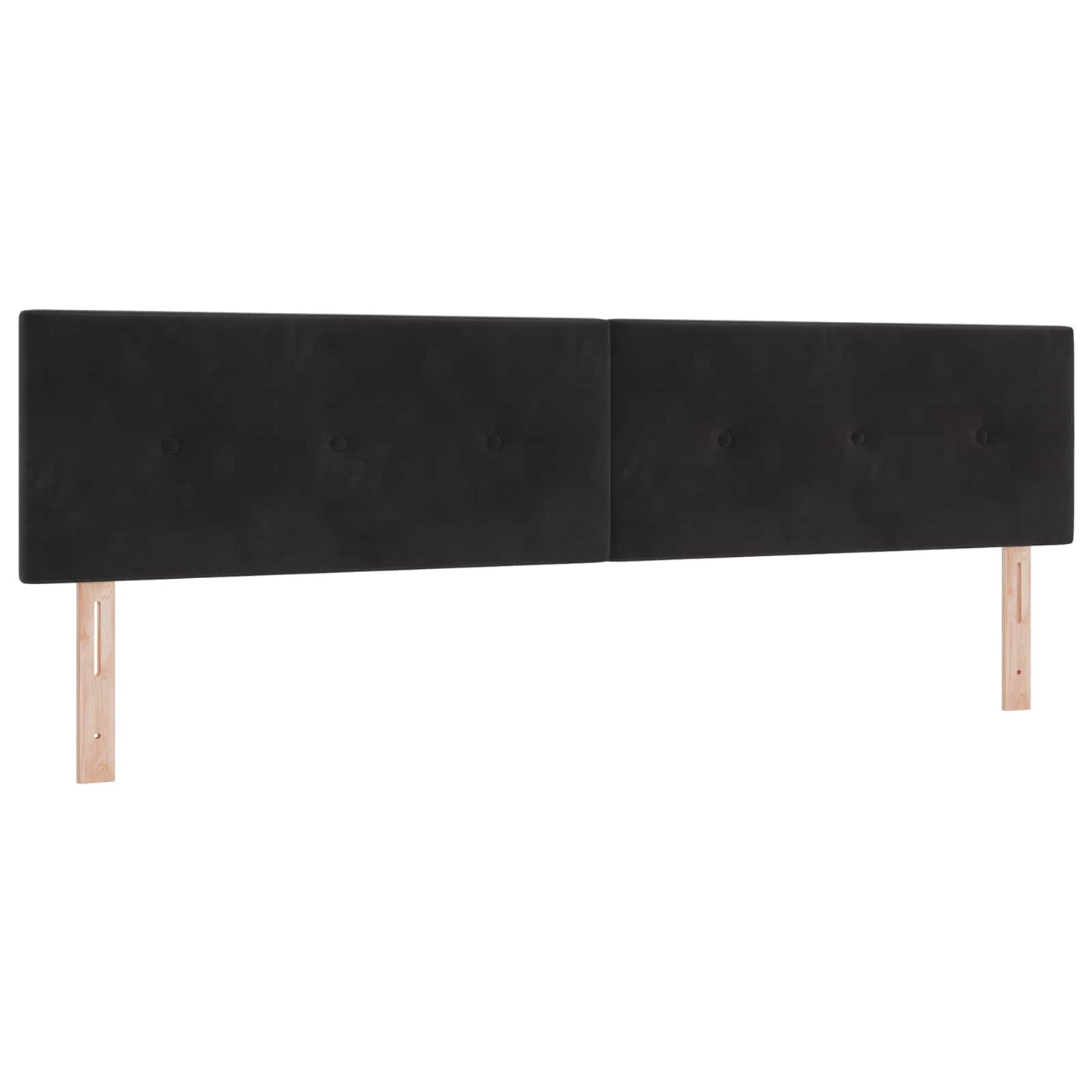 vidaXL Κρεβάτι Ottoman με Στρώμα και LED Μαύρο 200 x 200 cm Βελούδο