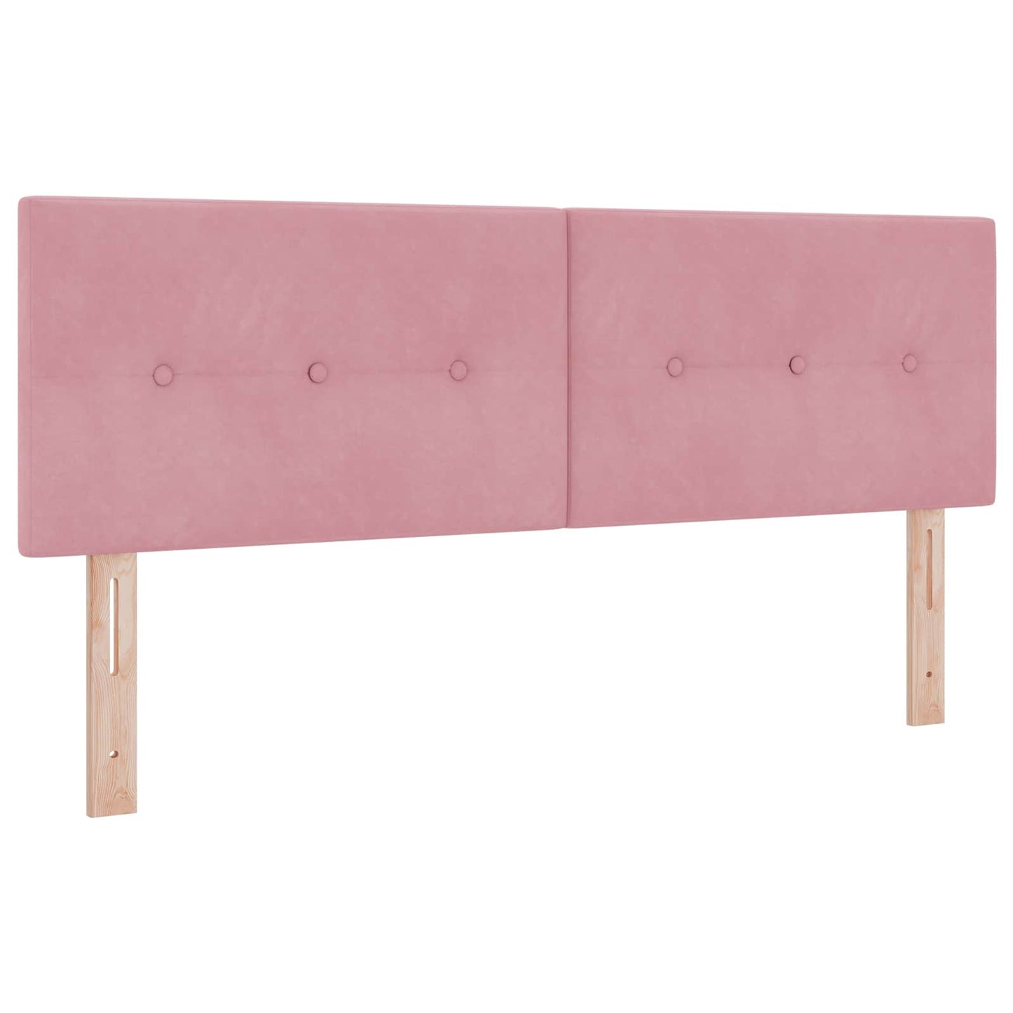 vidaXL Κρεβάτι Ottoman με Στρώμα και LED Ροζ 160 x 200 cm Βελούδο