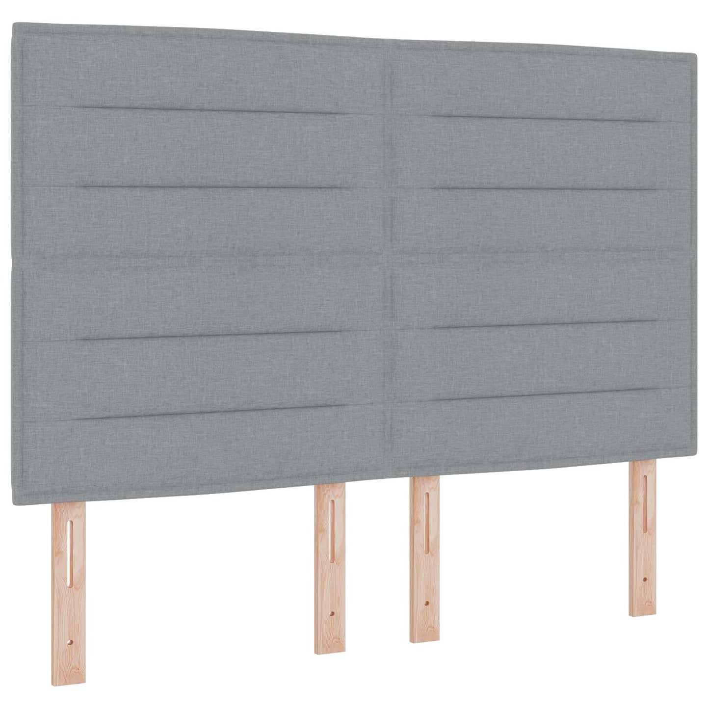 vidaXL Κρεβάτι Ottoman με Στρώμα και LED Ανοιχτό γκρι 140 x 190 cm