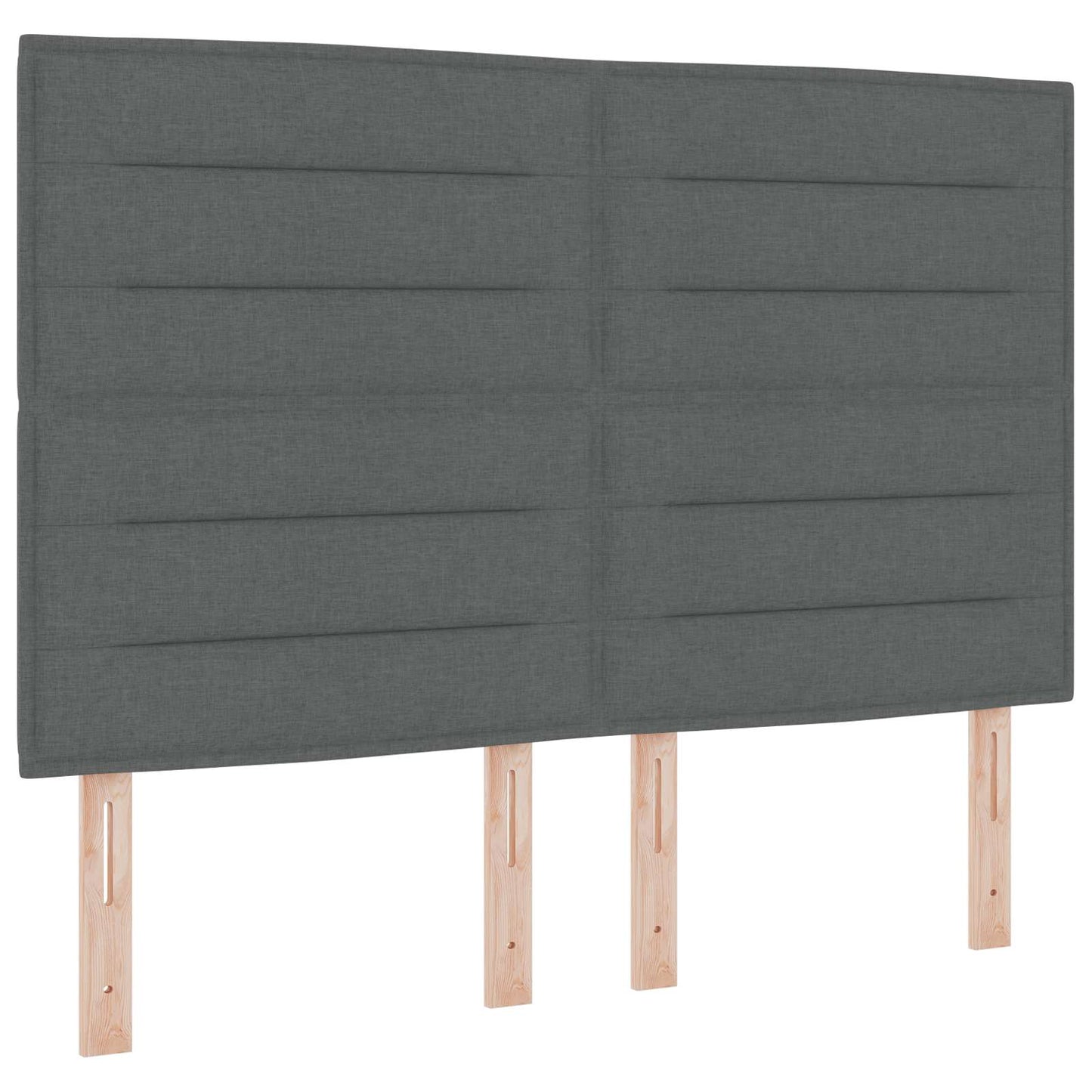 vidaXL Κρεβάτι Ottoman με Στρώμα και LED Σκούρο Γκρι 140 x 190 cm