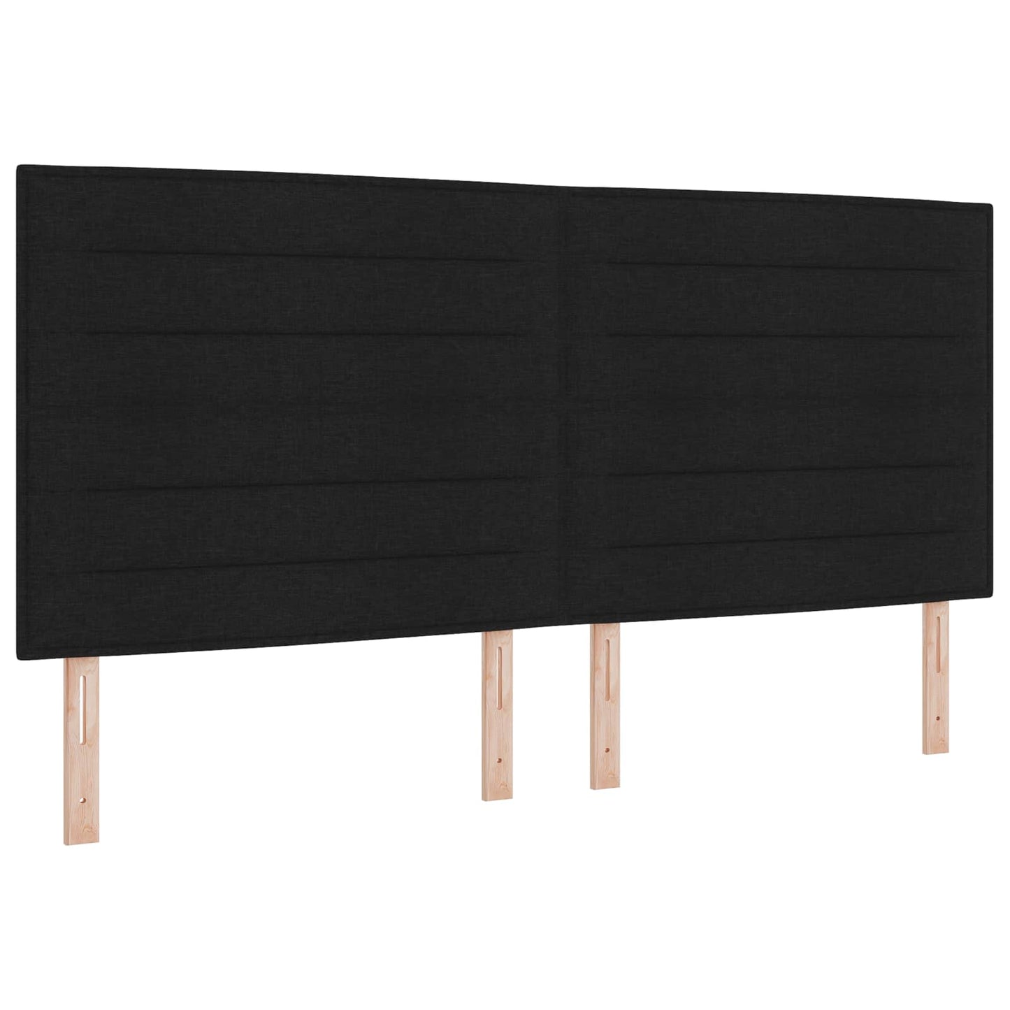 vidaXL Κρεβάτι Ottoman με Στρώμα και LED Μαύρο 200 x 200 cm Ύφασμα