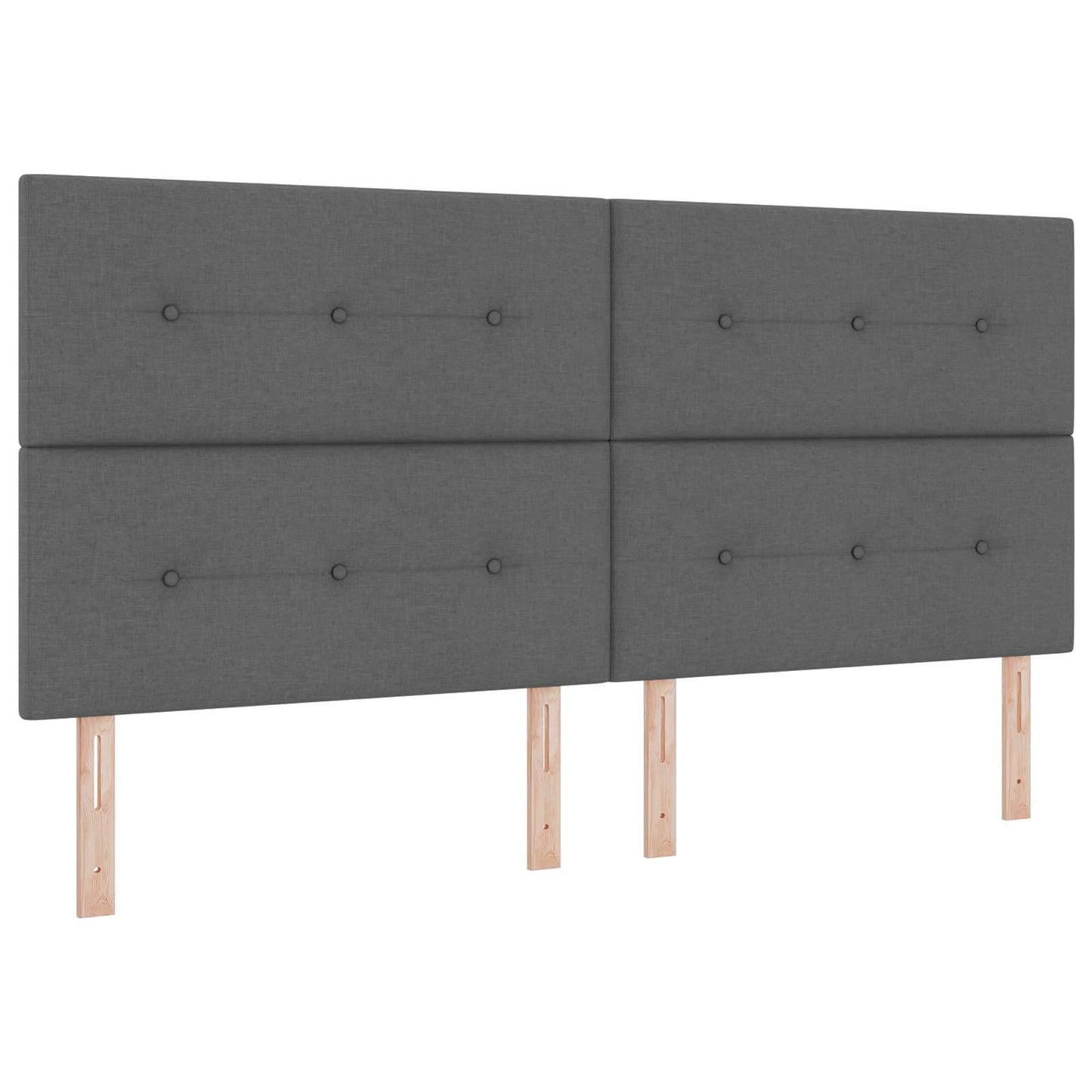 vidaXL Κρεβάτι Ottoman με Στρώμα και LED Σκούρο Γκρι 200 x 200 cm