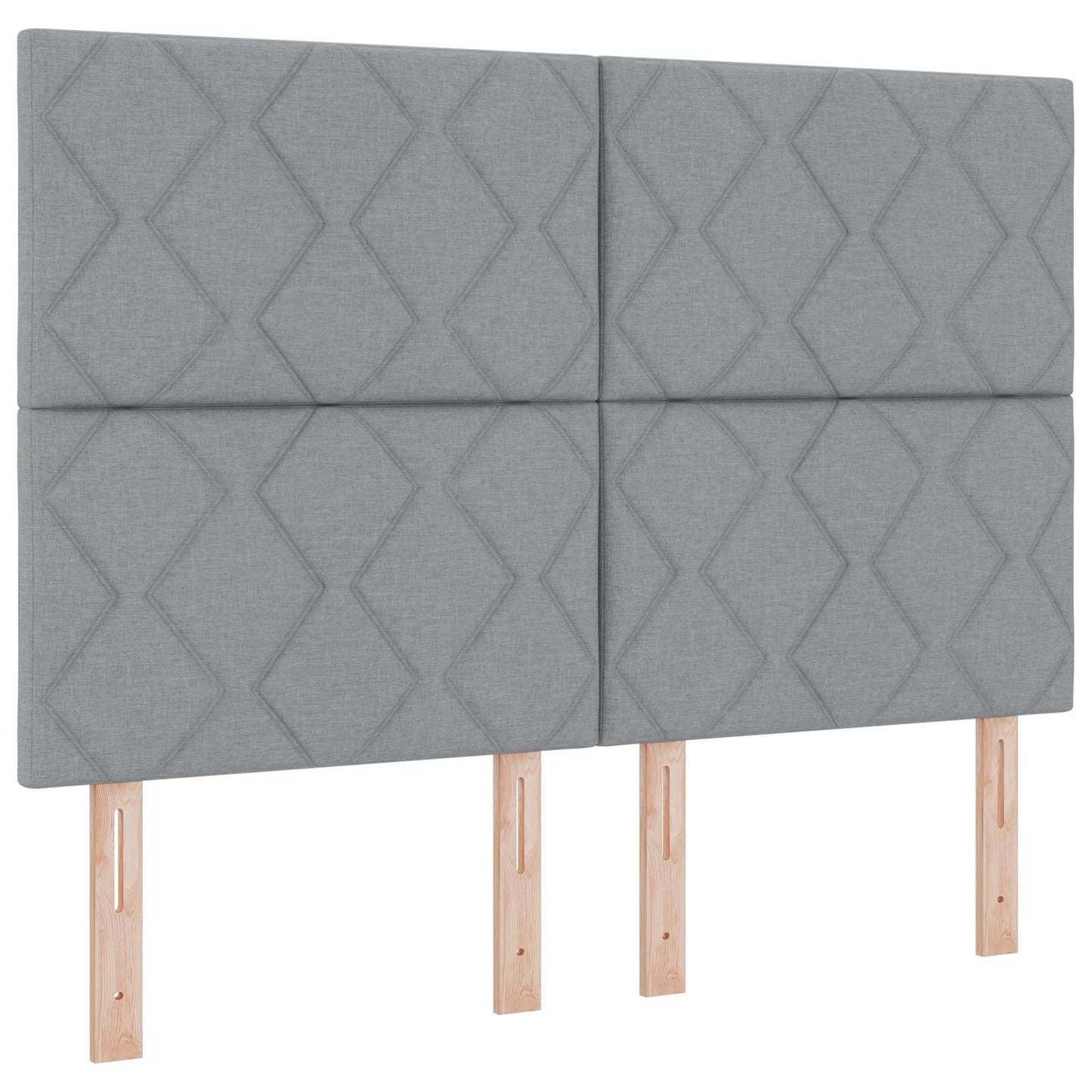 vidaXL Κρεβάτι Ottoman με Στρώμα και LED Ανοιχτό γκρι 140 x 190 cm