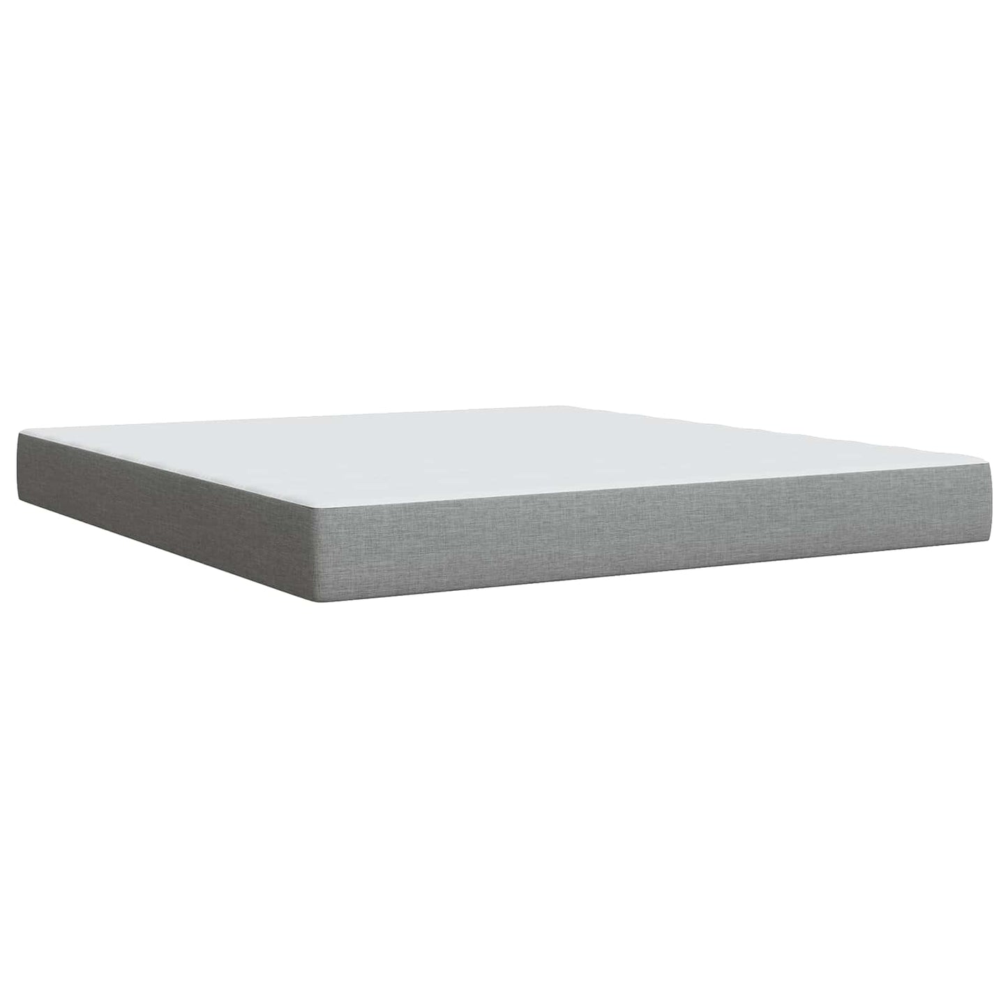 vidaXL Κρεβάτι Ottoman με Στρώμα και LED Ανοιχτό γκρι 180 x 200 cm