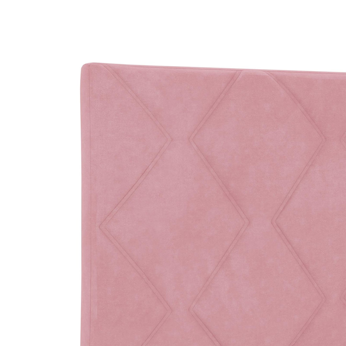 vidaXL Κρεβάτι Ottoman με Στρώμα και LED Ροζ 80 x 200 cm Βελούδο
