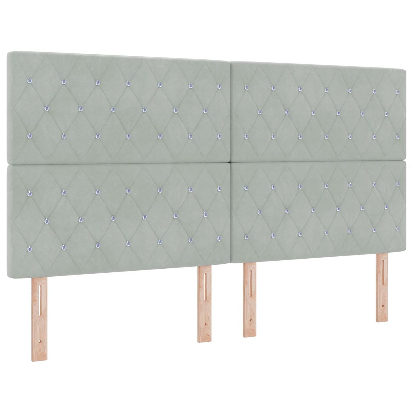vidaXL Κρεβάτι Ottoman με Στρώμα και LED Ανοιχτό γκρι 180 x 200 cm
