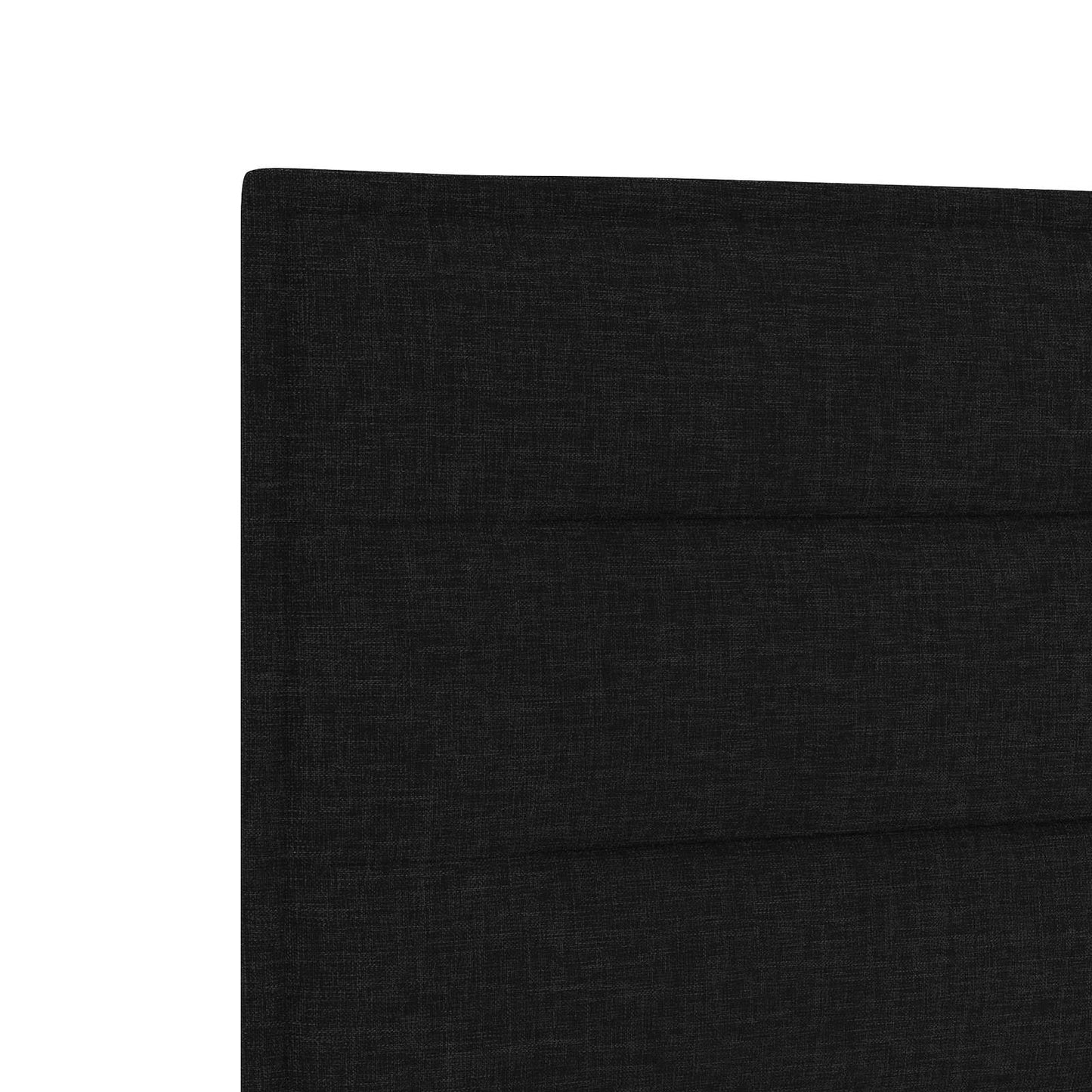 vidaXL LED Κρεβάτι αποθήκευσης με στρώμα Μαύρο 90 x 200 cm Ύφασμα