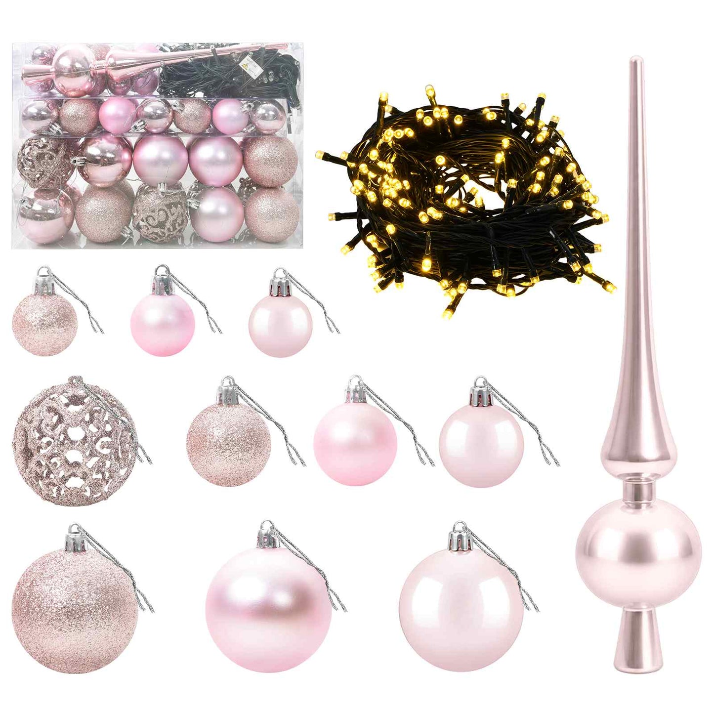 vidaXL Τεχνητό χριστουγεννιάτικο δέντρο με μπάλα 120 εκ. 150 LED