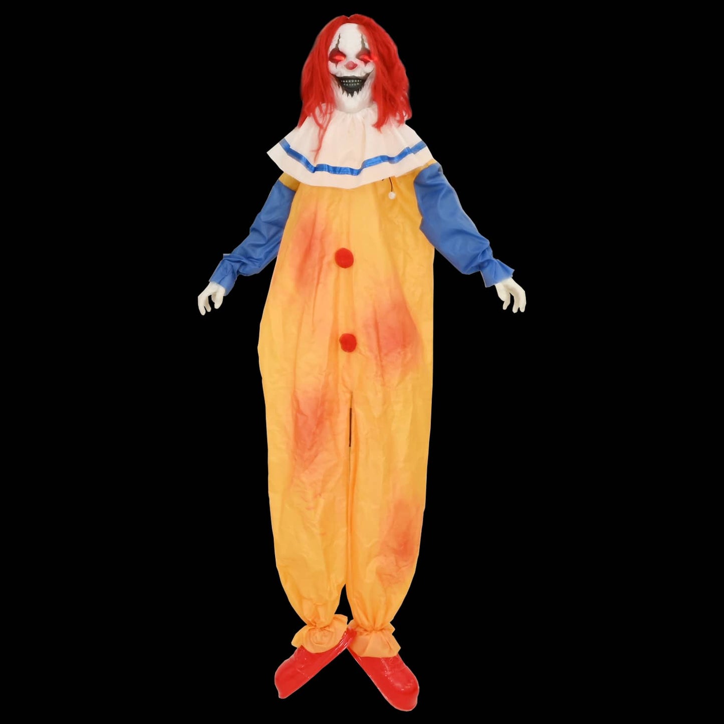 vidaXL Τρομακτικός κλόουν Halloween SPOOKA Κίτρινο και Μπλε