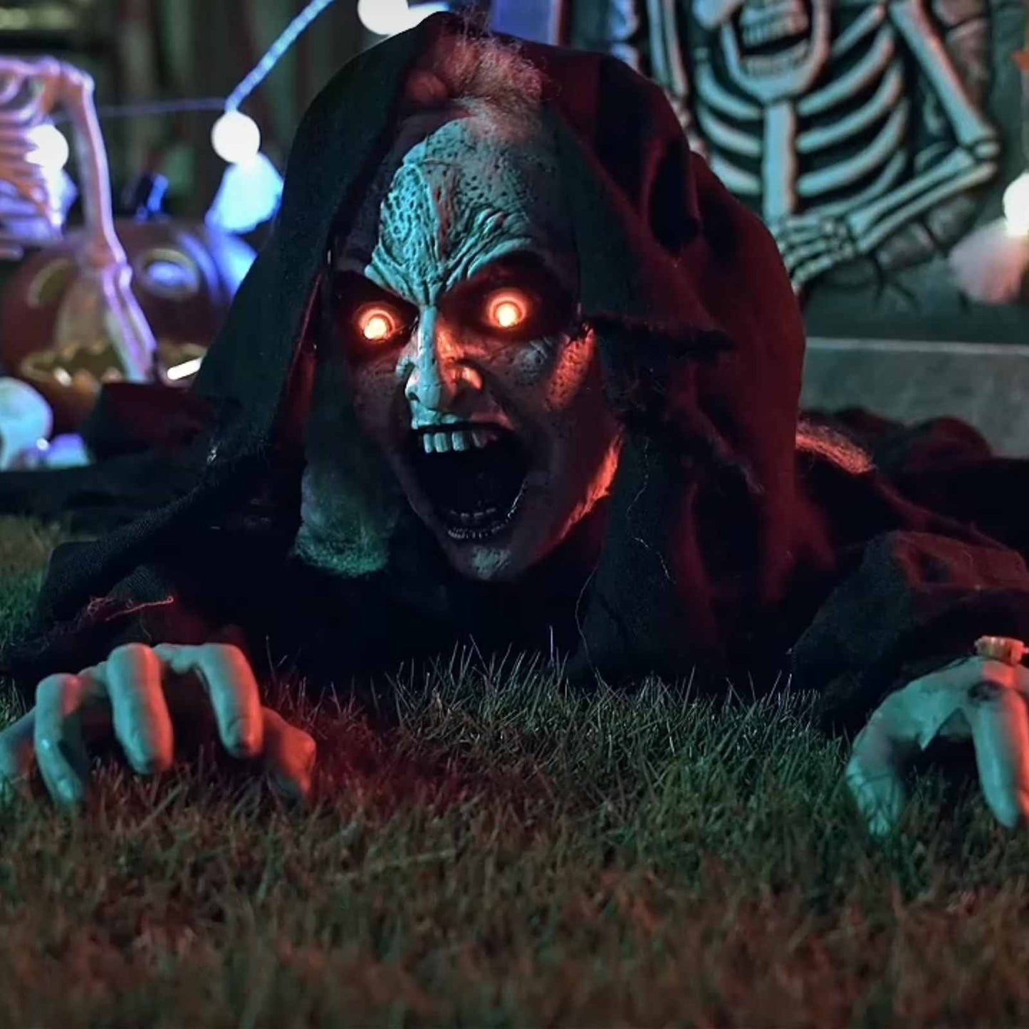 vidaXL Ερπυστικός ζωντανός νεκρός Halloween SPOOKA Μαύρο