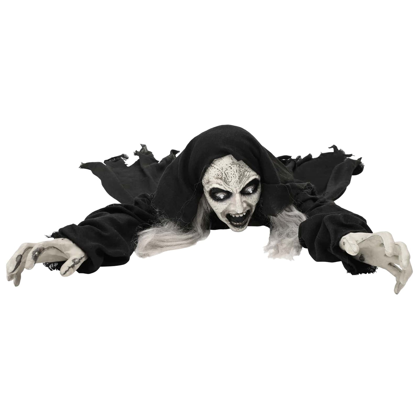 vidaXL Ερπυστικός ζωντανός νεκρός Halloween SPOOKA Μαύρο
