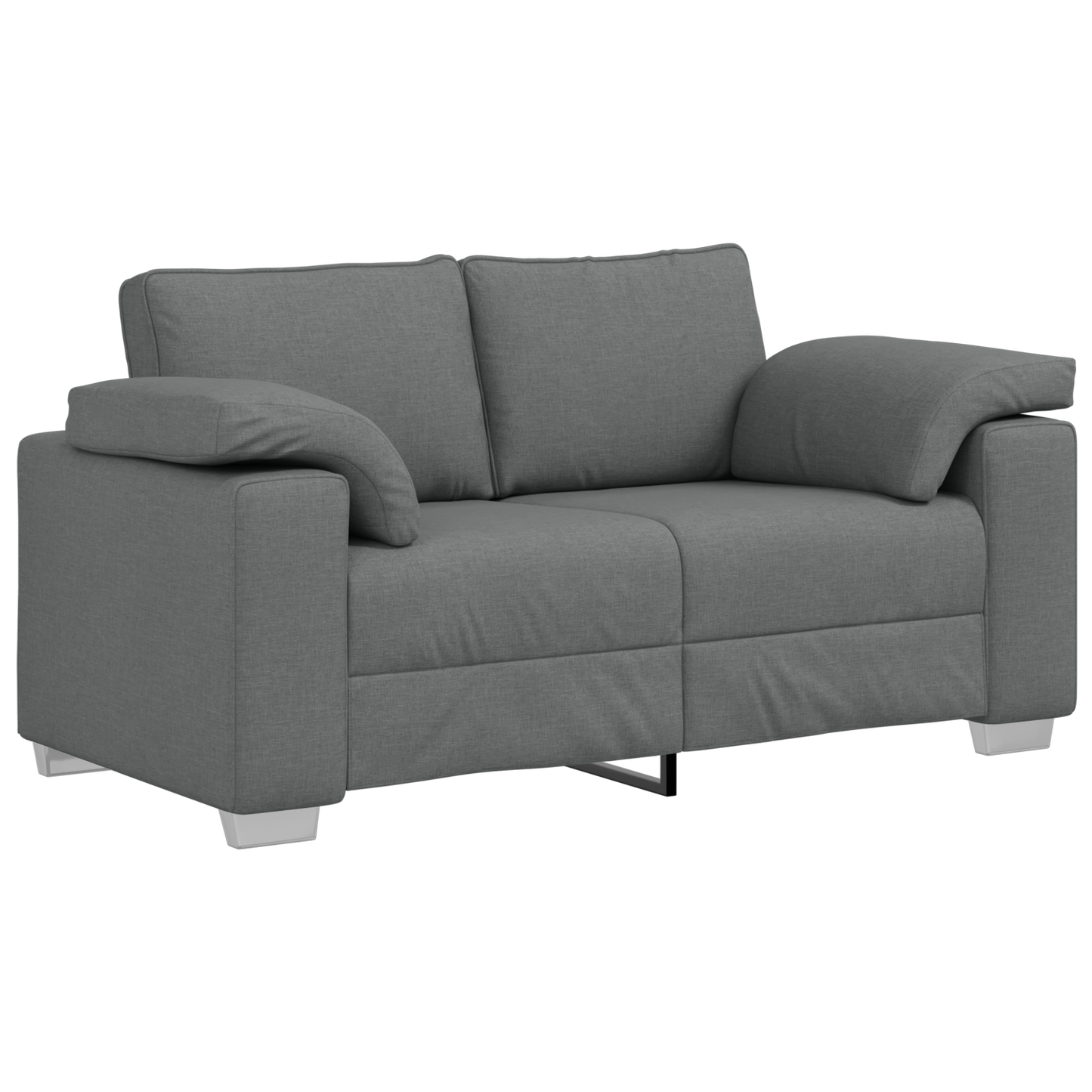 vidaXL Σετ Καναπέ 2 pcs Σκούρο γκρι 219 x 77 x 82 εκ ύφασμα