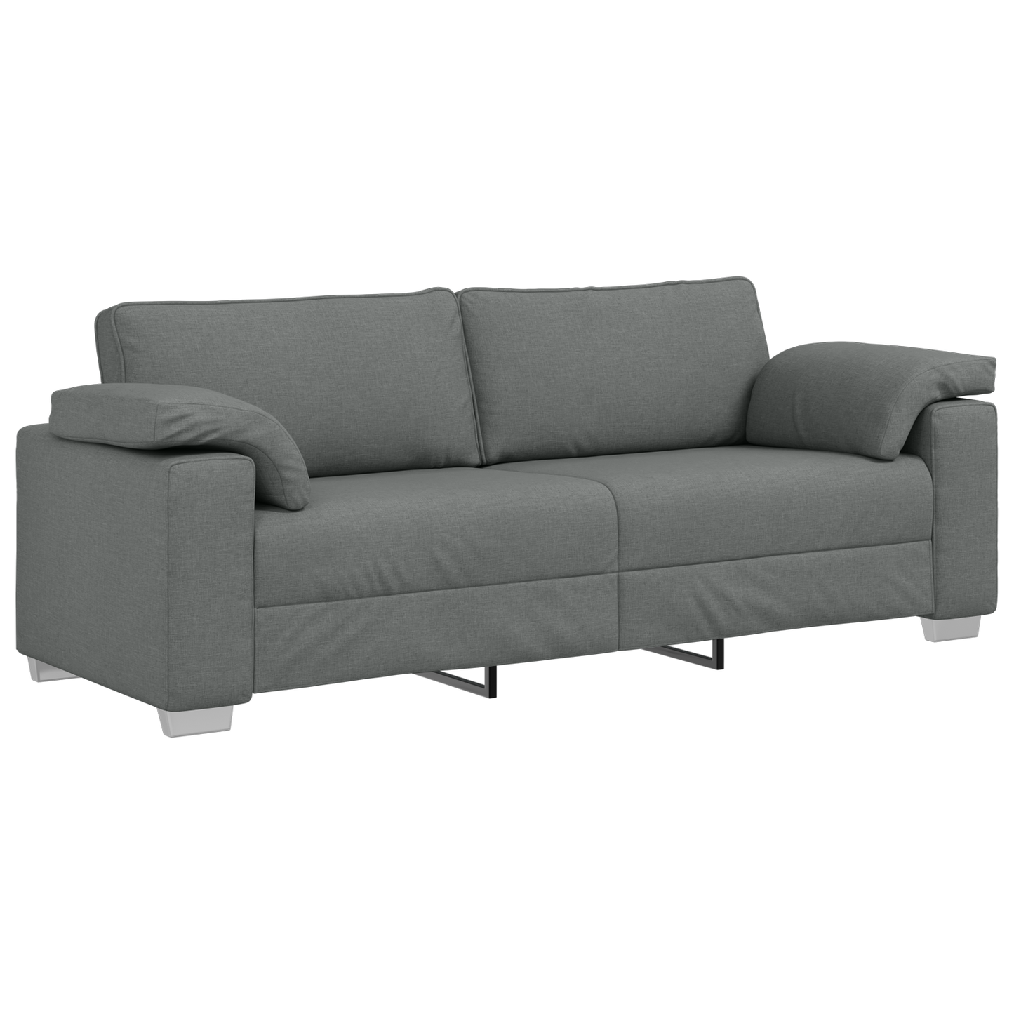 vidaXL Σετ Καναπέ 2 pcs Σκούρο γκρι 219 x 77 x 82 εκ ύφασμα