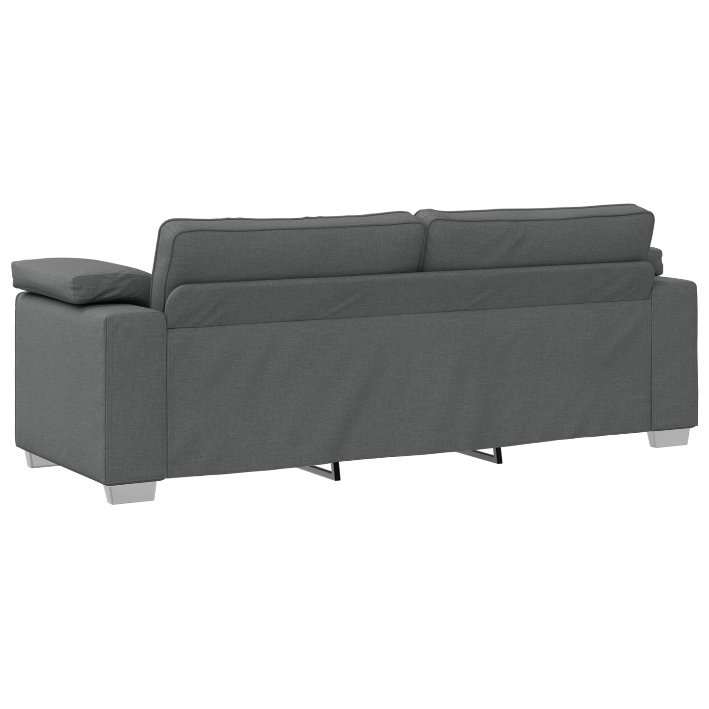 vidaXL Σετ Καναπέ 2 pcs Σκούρο γκρι 219 x 77 x 82 εκ ύφασμα