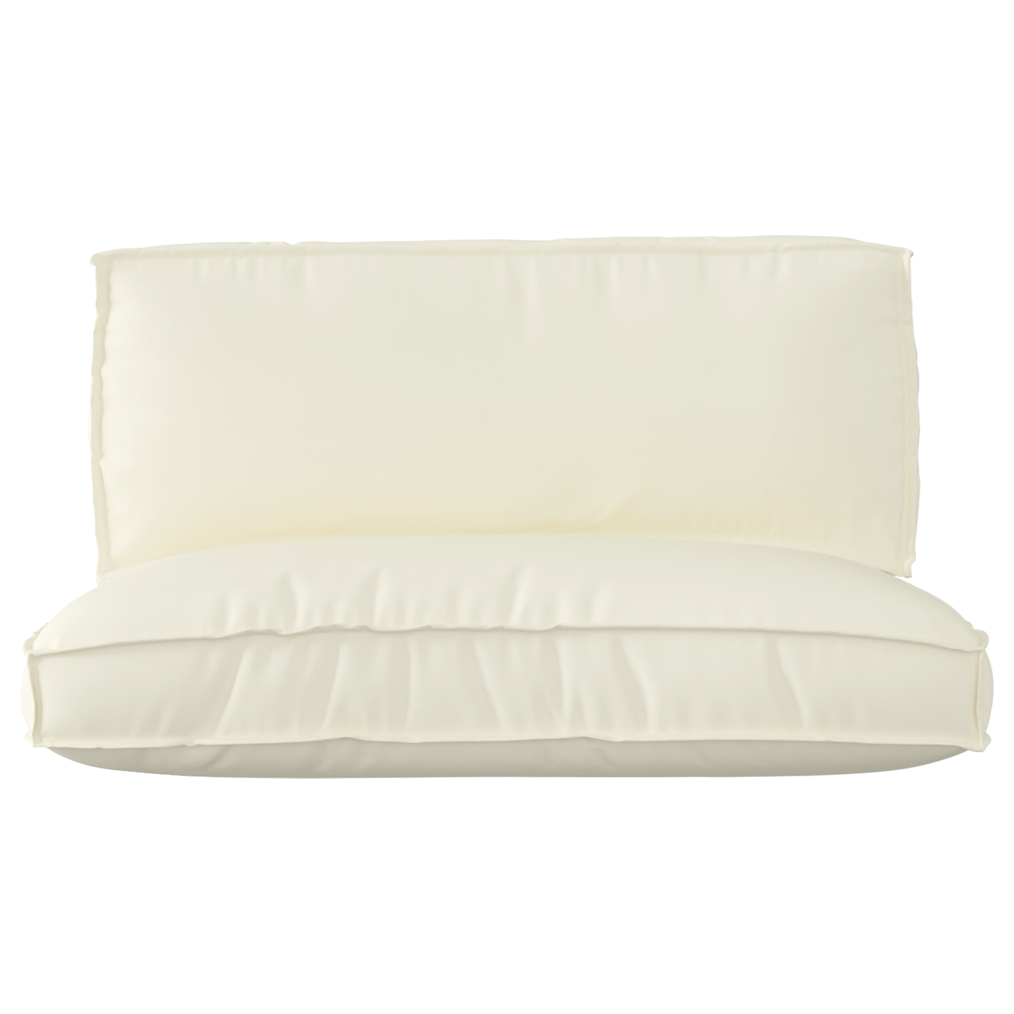 vidaXL Σετ Μαξιλαριών Πάγου 2 pcs Κρεμ 120 x 80 x 12 cm Ύφασμα Oxford