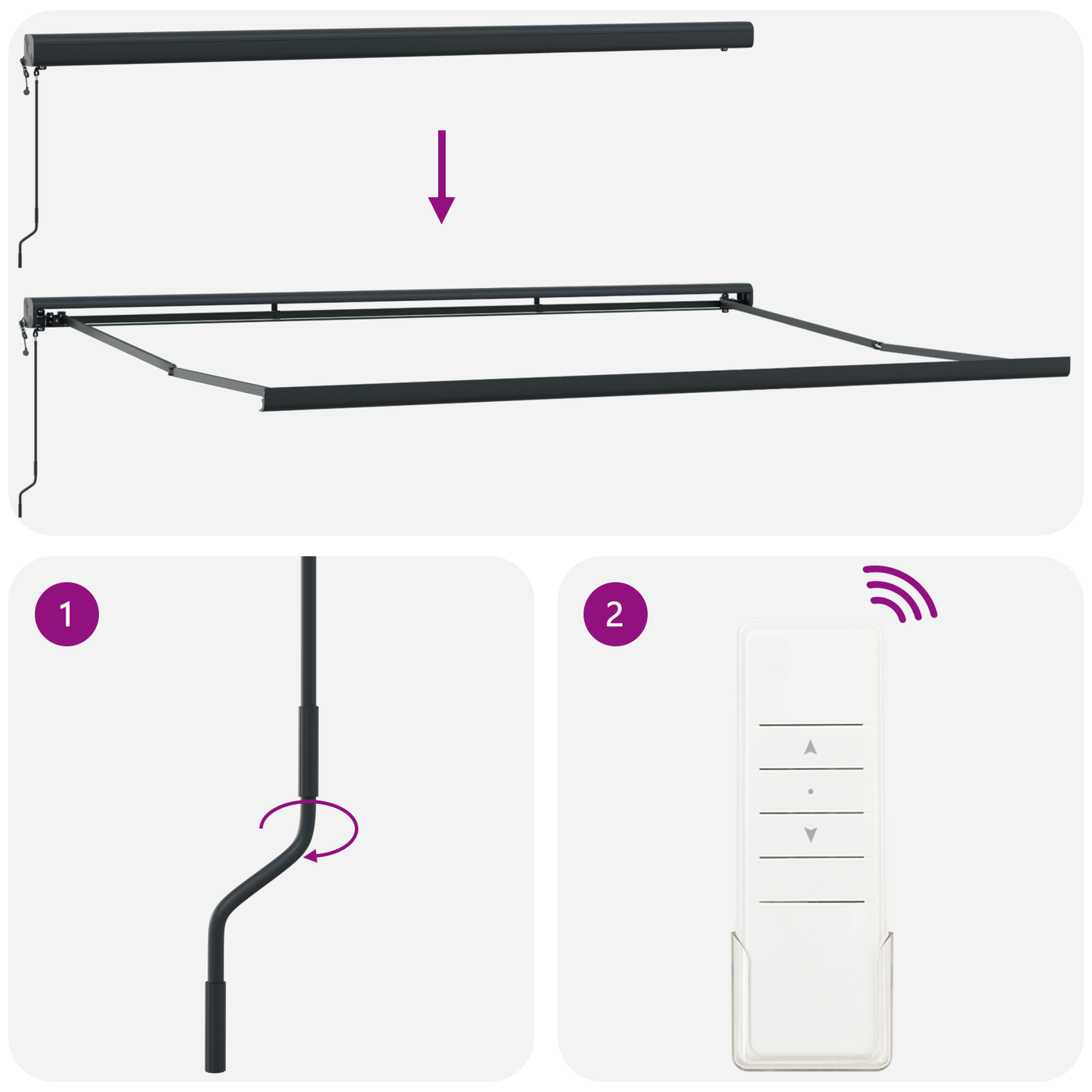 vidaXL Χειροκίνητη Ανασυρόμενη Τέντα με LED Πορτοκαλί και Καφέ 350x250 εκ