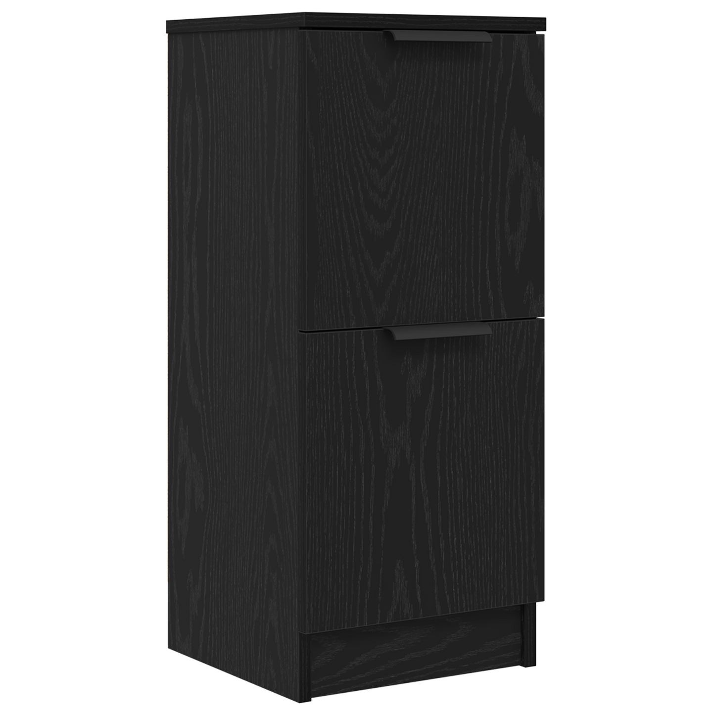 vidaXL Πλαϊνό γραφείο 3 τμχ. Μαύρη Οξυά 120 x 30 x 70 cm