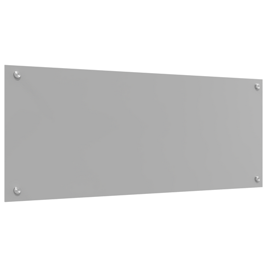 vidaXL Πλακάκι Κουζίνας Ανοιχτό Γκρι 100x40x0,6 εκ. Σκληρυμένο Γυαλί